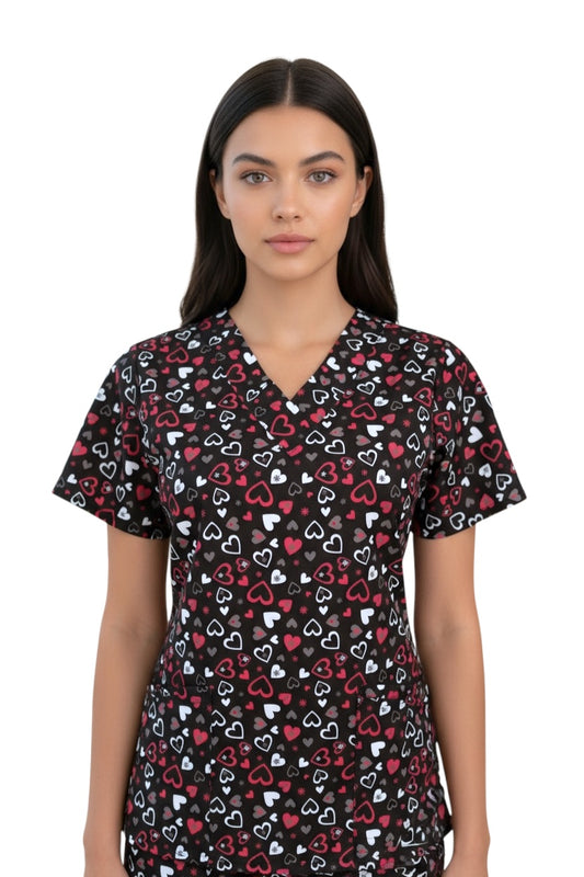 Filipina Médica Dama Tania Negra de Corazones