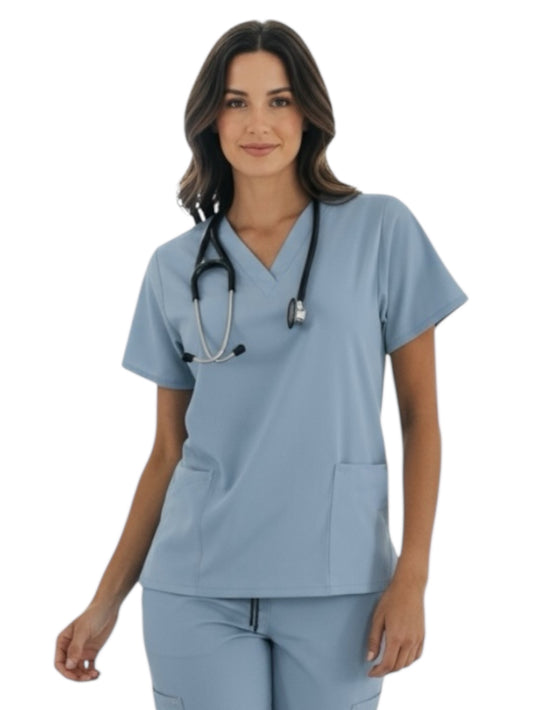 Filipina Médica Dama Tania Azul Cielo