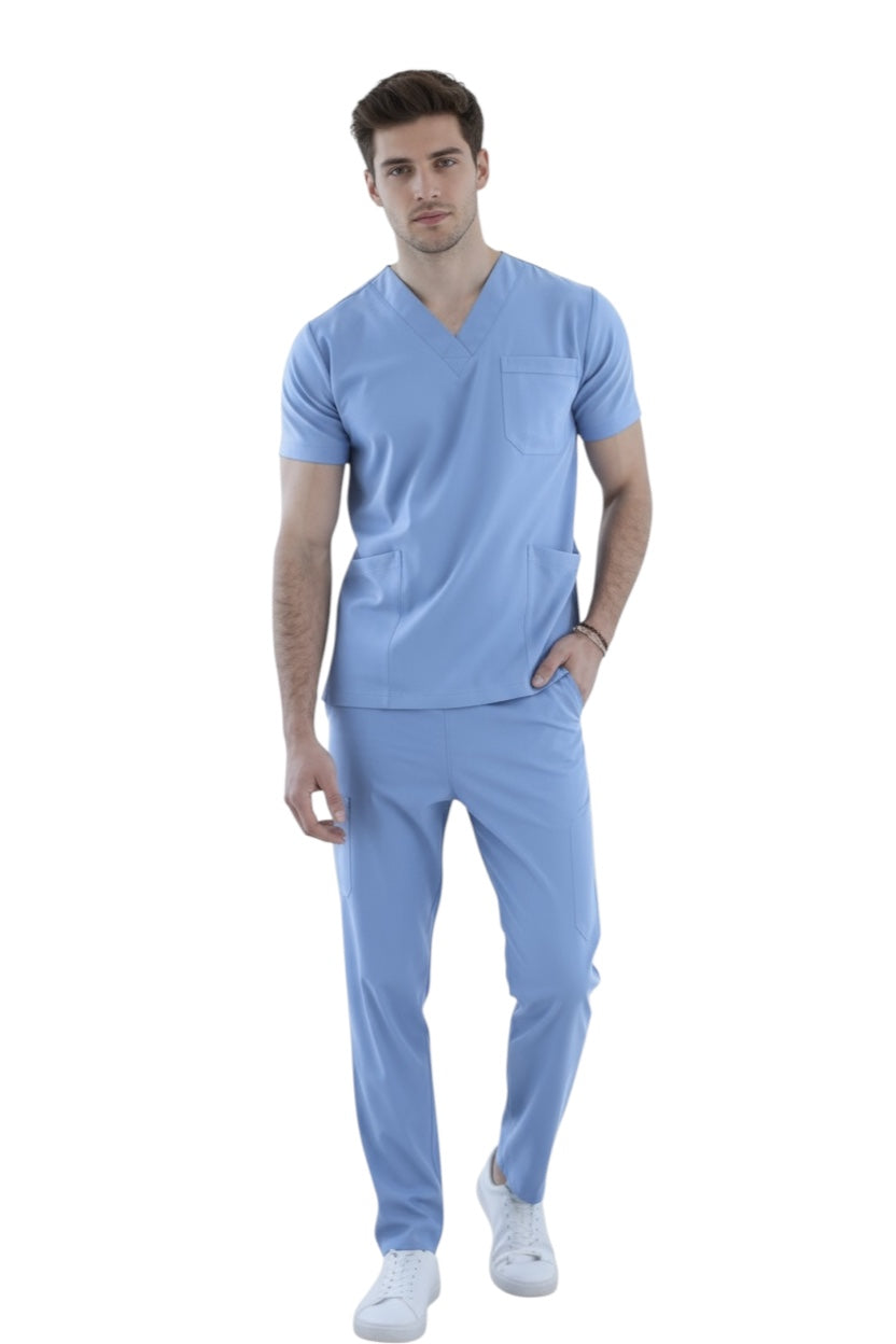 Pijama Médica Hombre Boston Azul Cielo