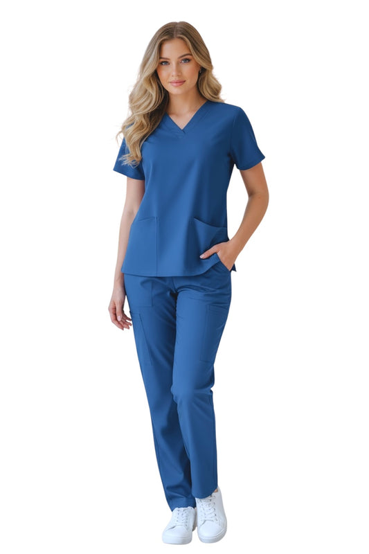 Pijama Médica Dama Tania Plumbago