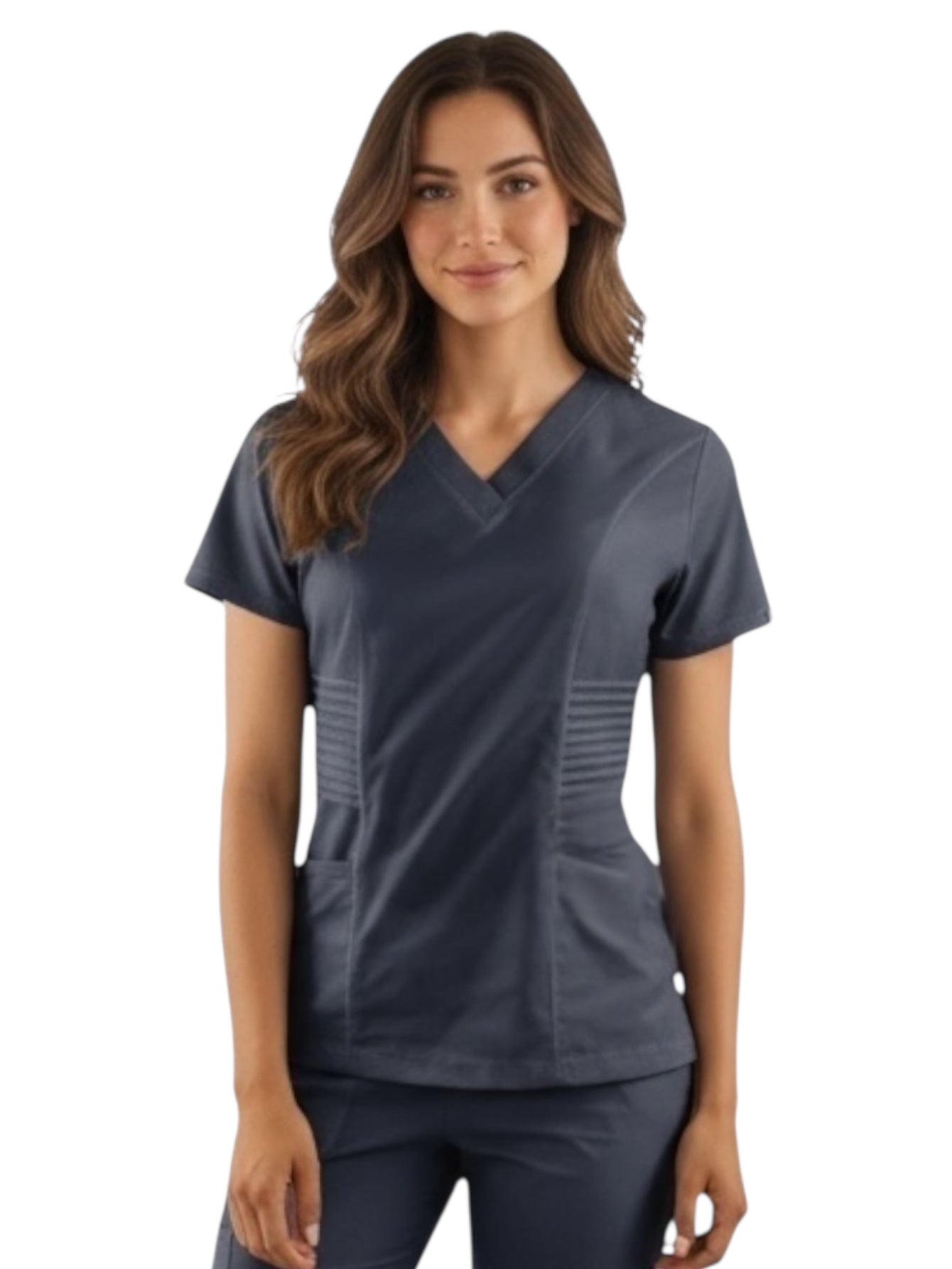 Filipina Médica Dama Alforzas Oxford