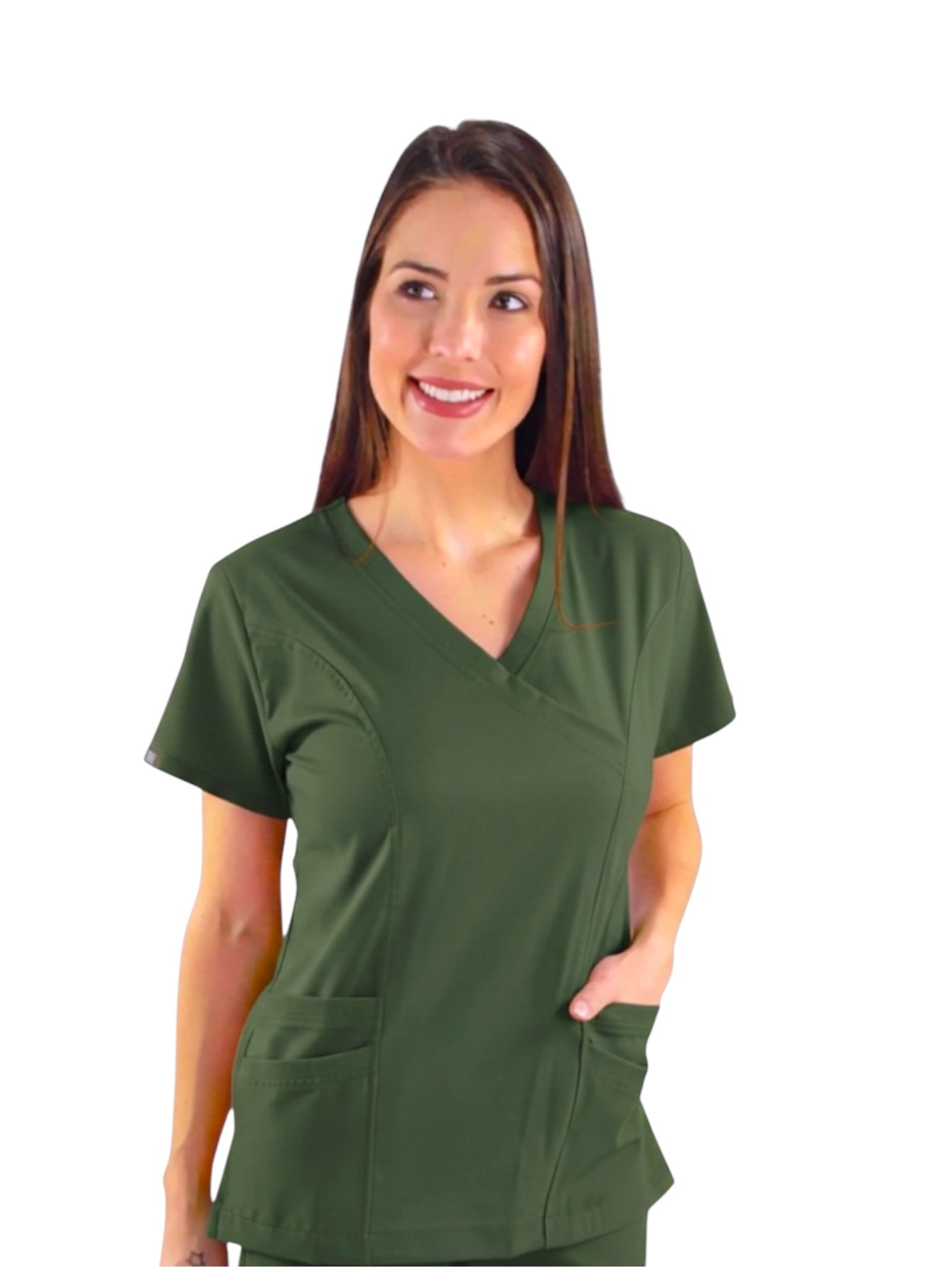Filipina Médica Dama Megan Verde Militar