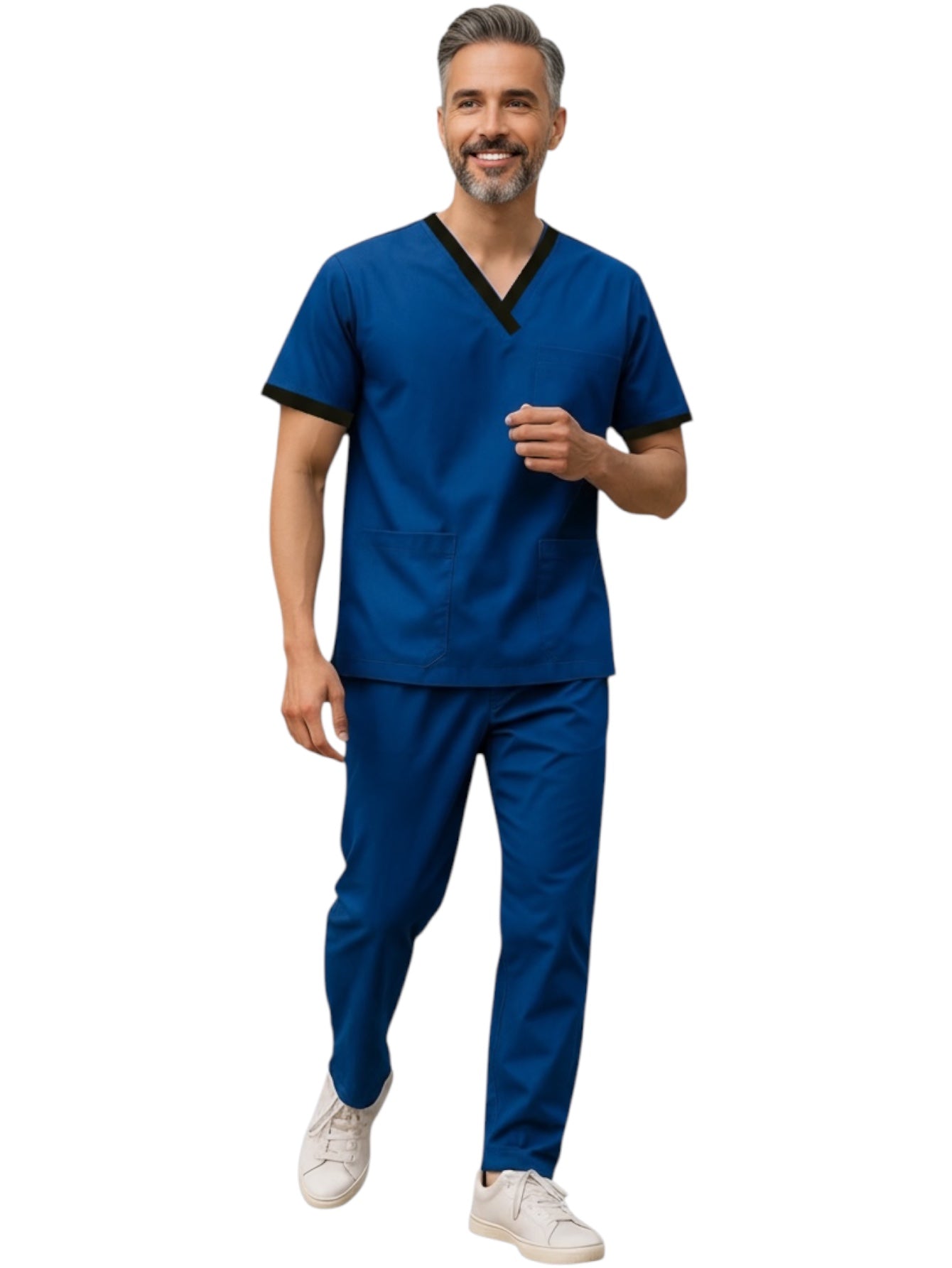 Pijama Médica Hombre London Petróleo