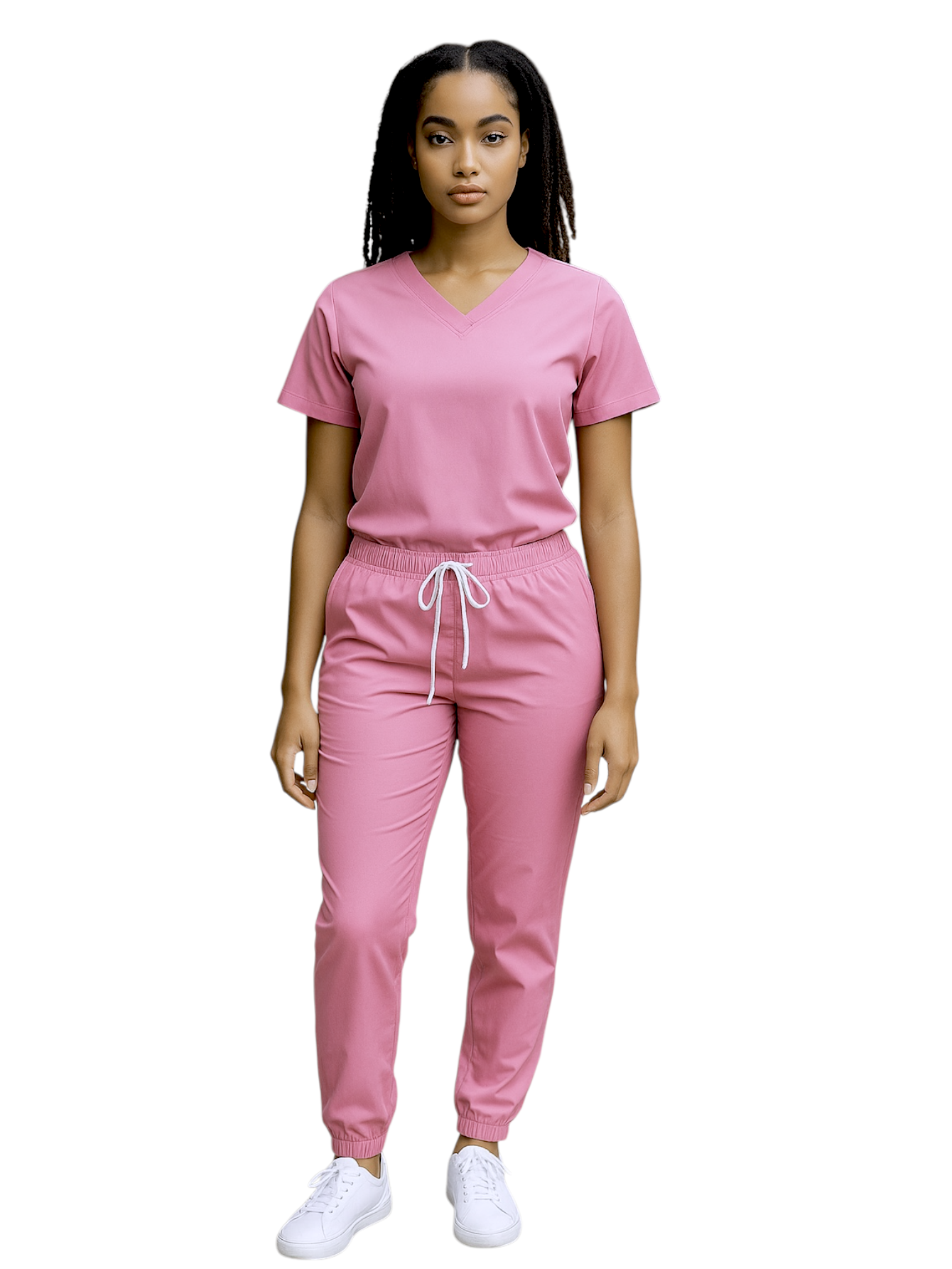 Pijama Médica Dama Jogger Lotus Rosa Pastel