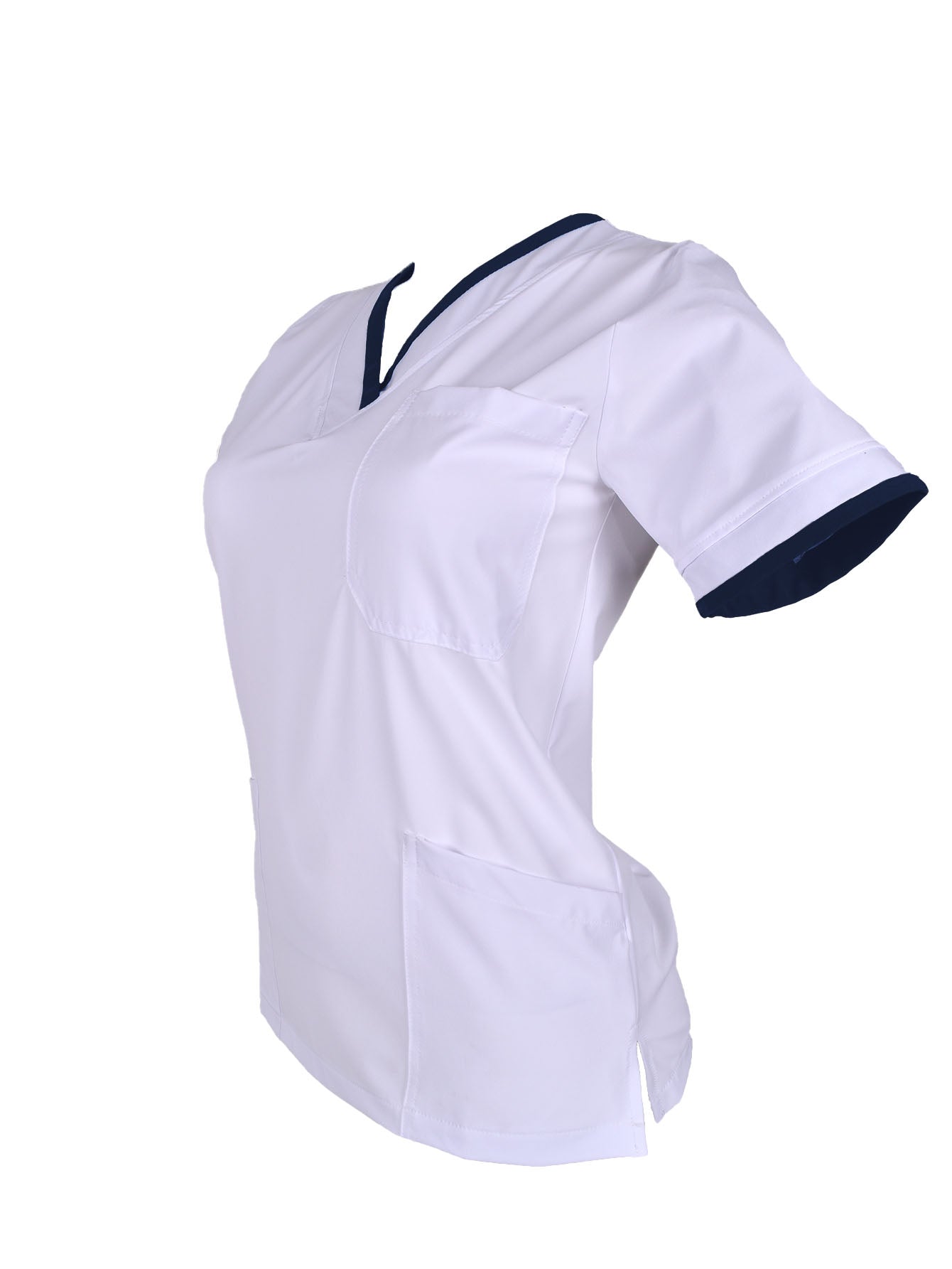 Filipina Médica Dama London Blanco con Marino