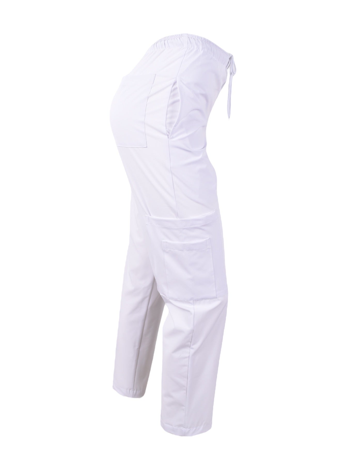 Pijama Médica Dama London Blanco con Plumbago