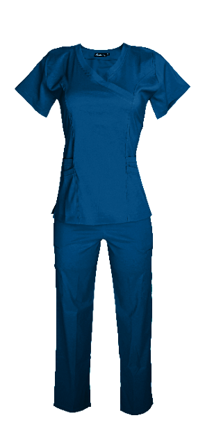 Pijama Médica Dama Megan Petróleo