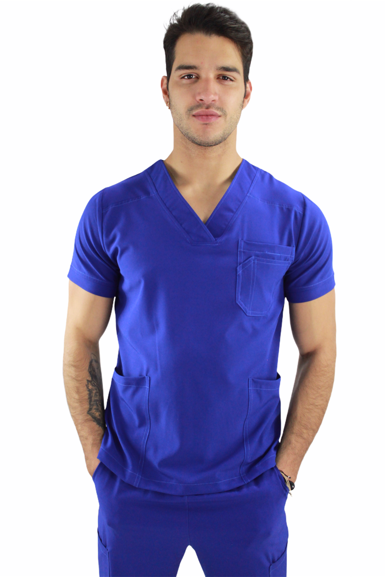 Filipina Médica Hombre Boston Azul Rey - Main Image