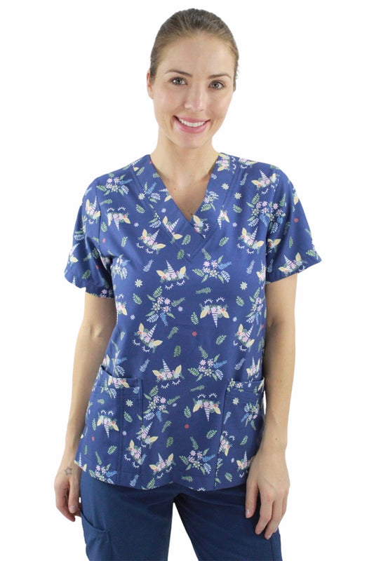 Filipina Médica Dama Tania Azul Unicornios