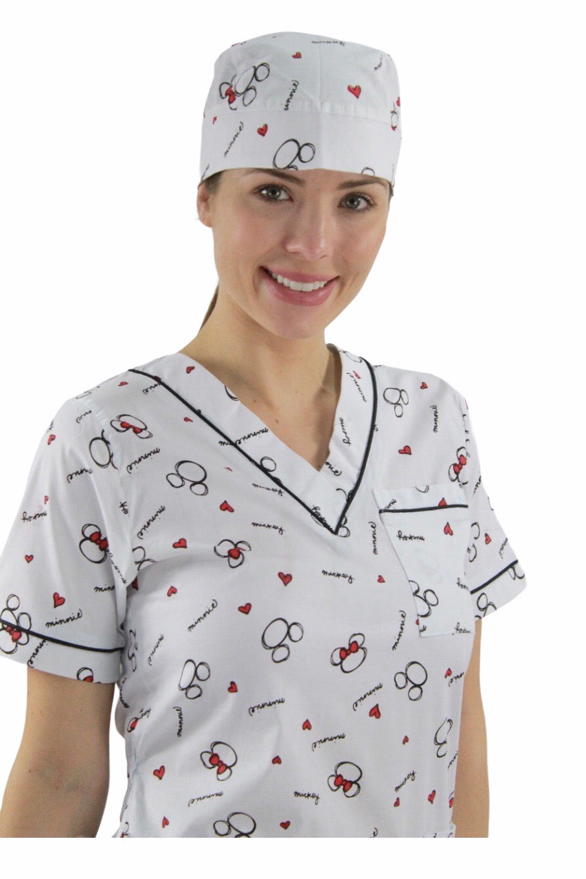 Filipina Médica Dama Primavera Blanco/Negro