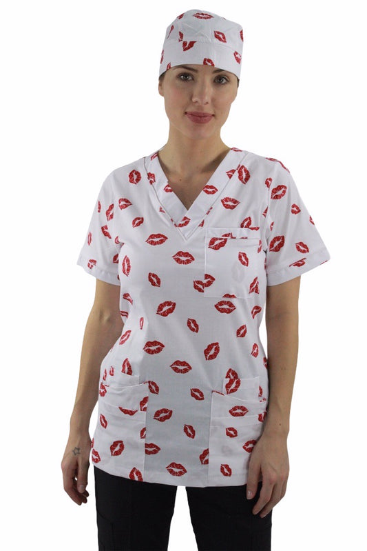 Filipina Médica Dama Primavera Blanca de Besos