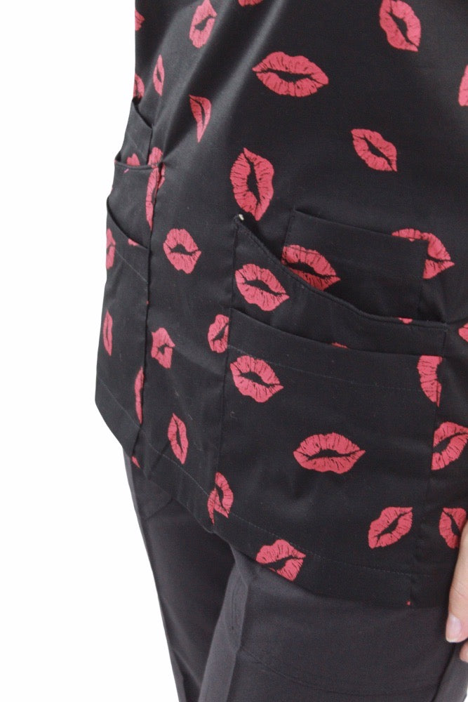 Filipina Médica Dama Primavera Negra de Besos