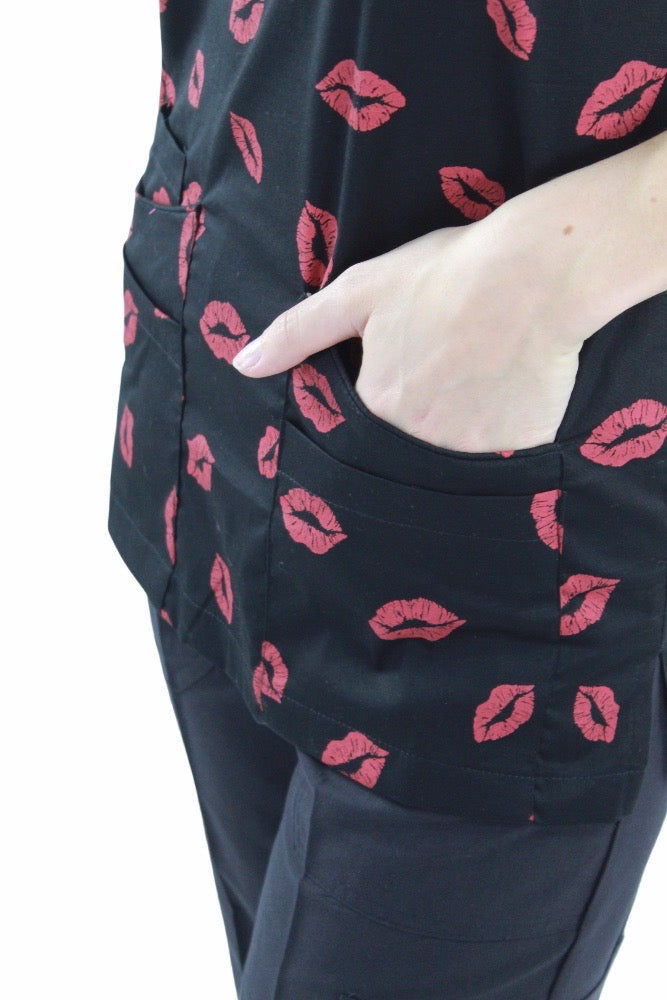 Filipina Médica Dama Primavera Negra de Besos