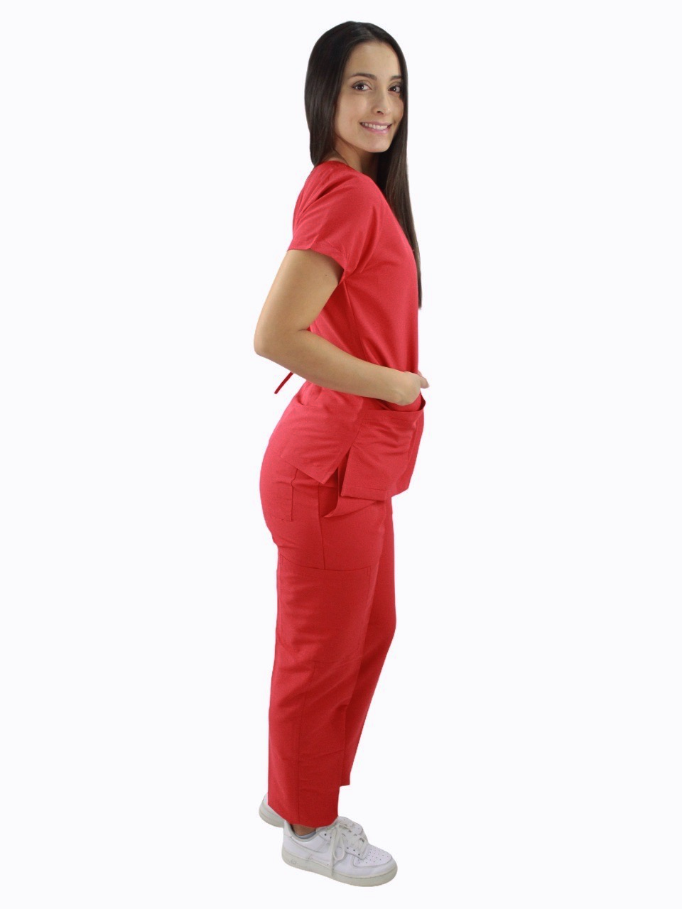 Pijama Quirúrgica Dama Natalia Rojo