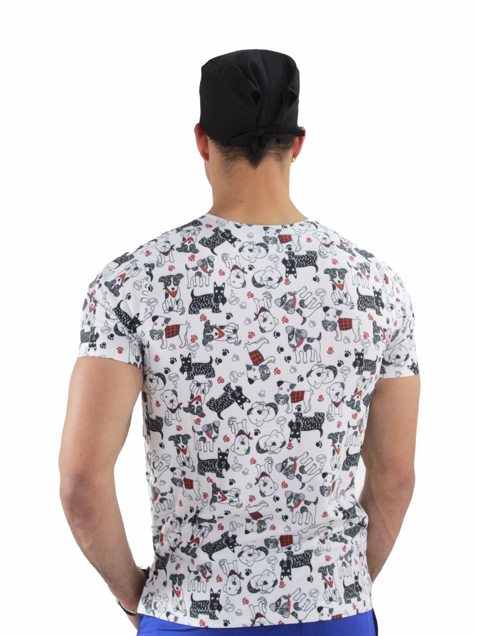 Filipina Quirúrgica Hombre Print Perros
