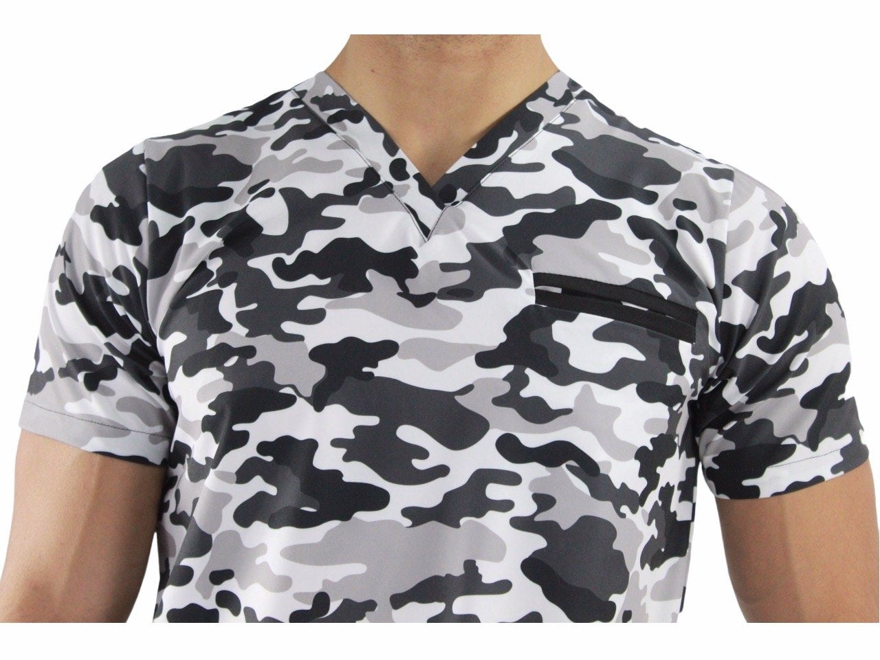 Filipina Médica Hombre Print Camuflaje Negro