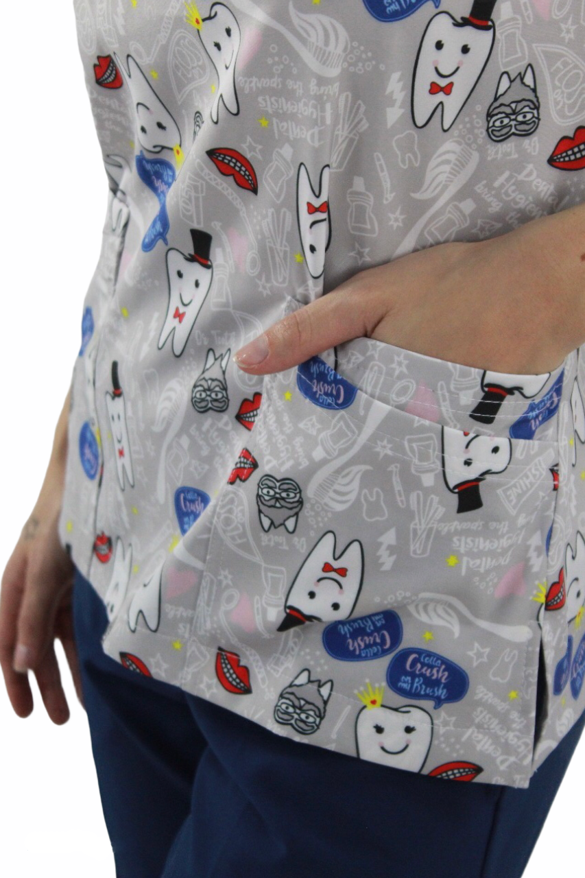 Filipina Médica Dama Tania Gris de Muelas