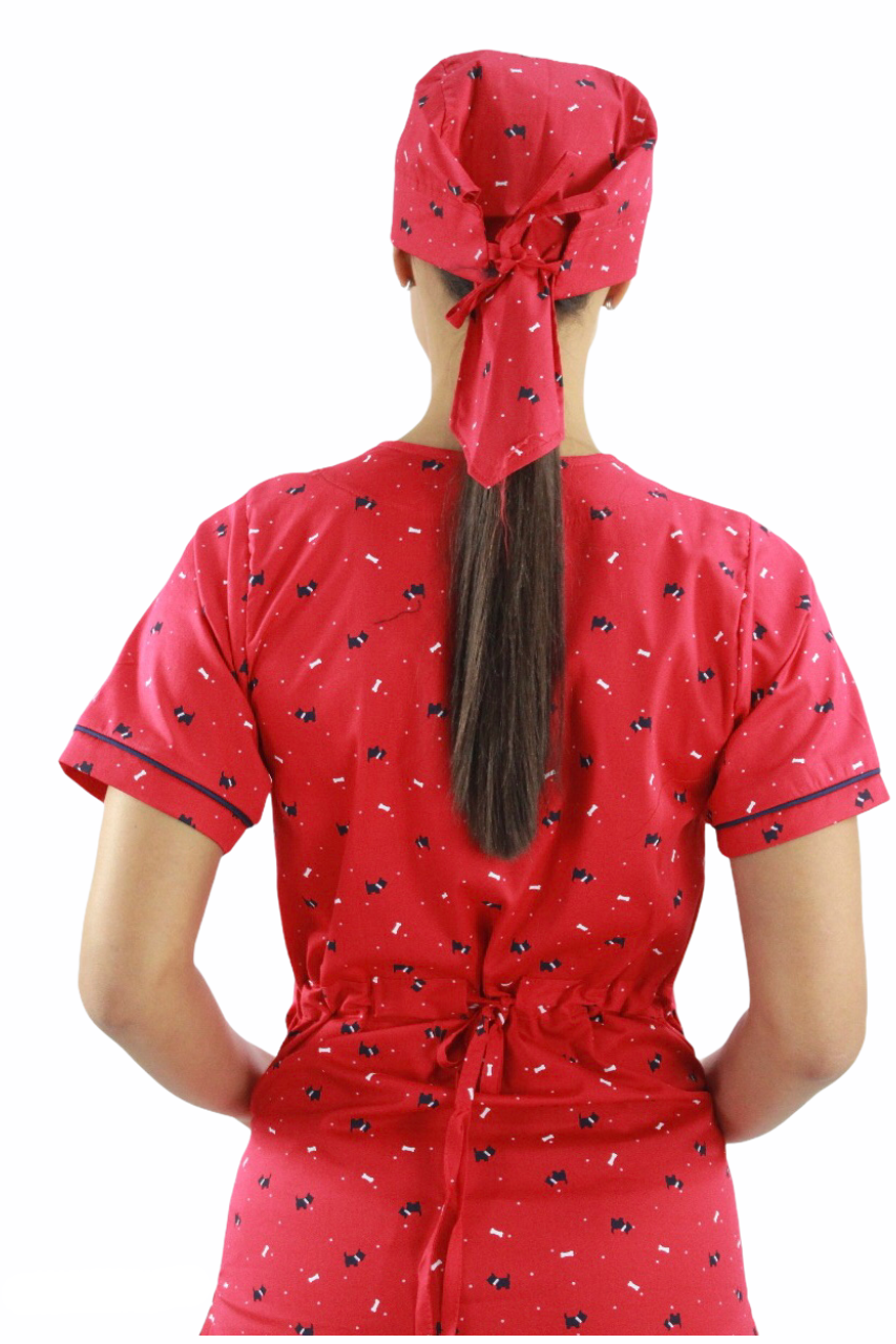 Filipina Médica Dama Primavera Roja de Perros