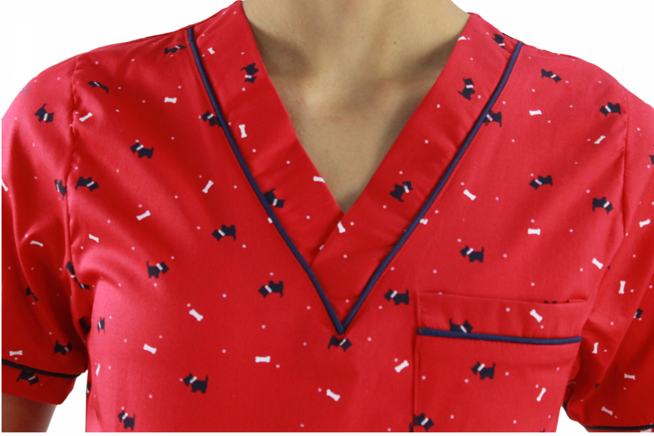 Filipina Médica Dama Primavera Roja de Perros