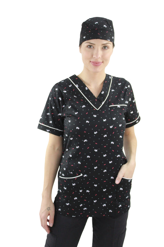 Filipina Médica Dama Primavera Negro de Perros