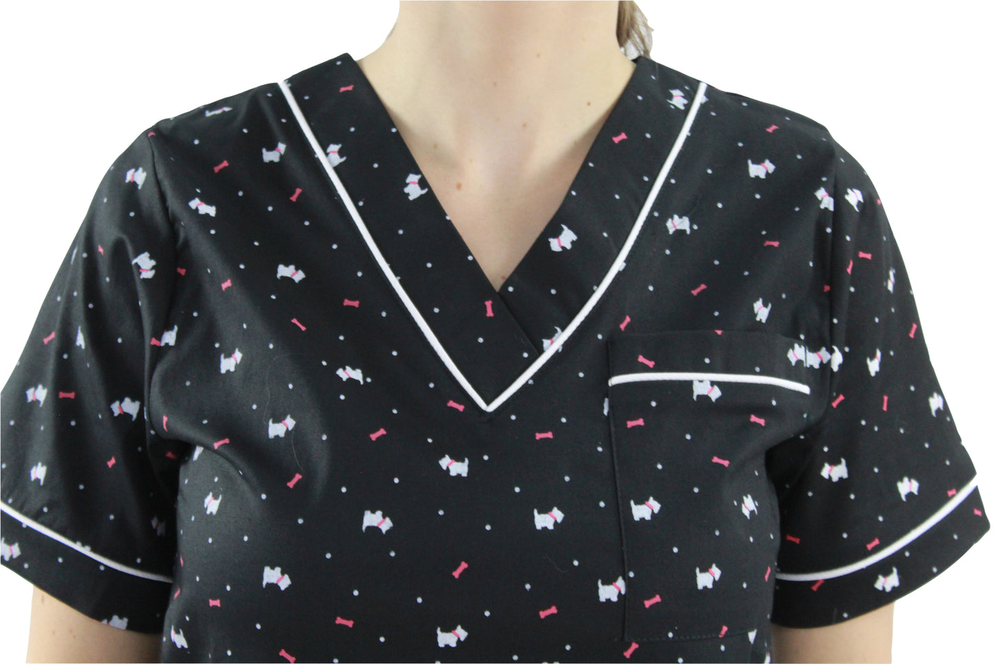 Filipina Médica Dama Primavera Negro de Perros