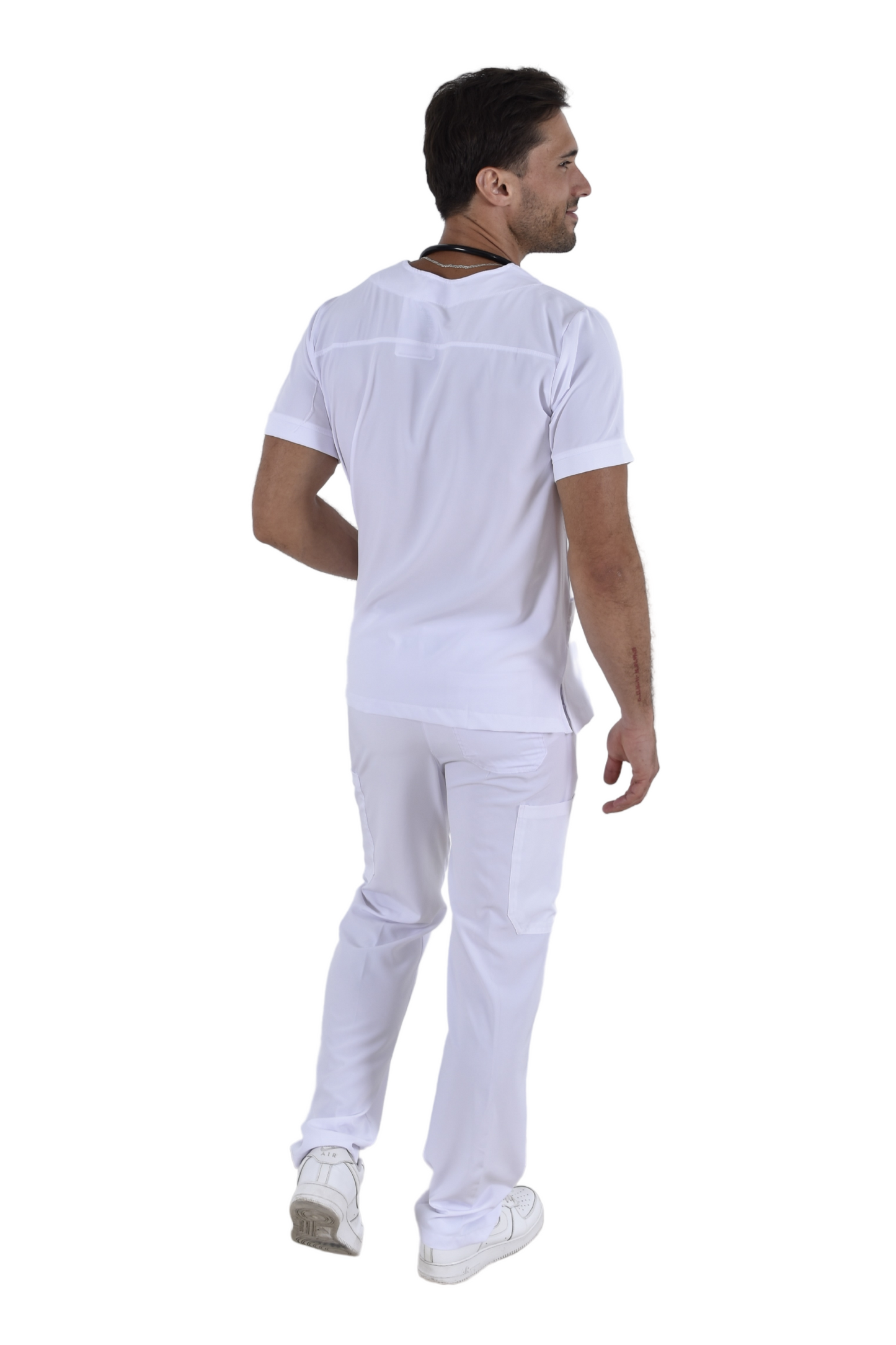 Pijama Médica Hombre Boston Blanco