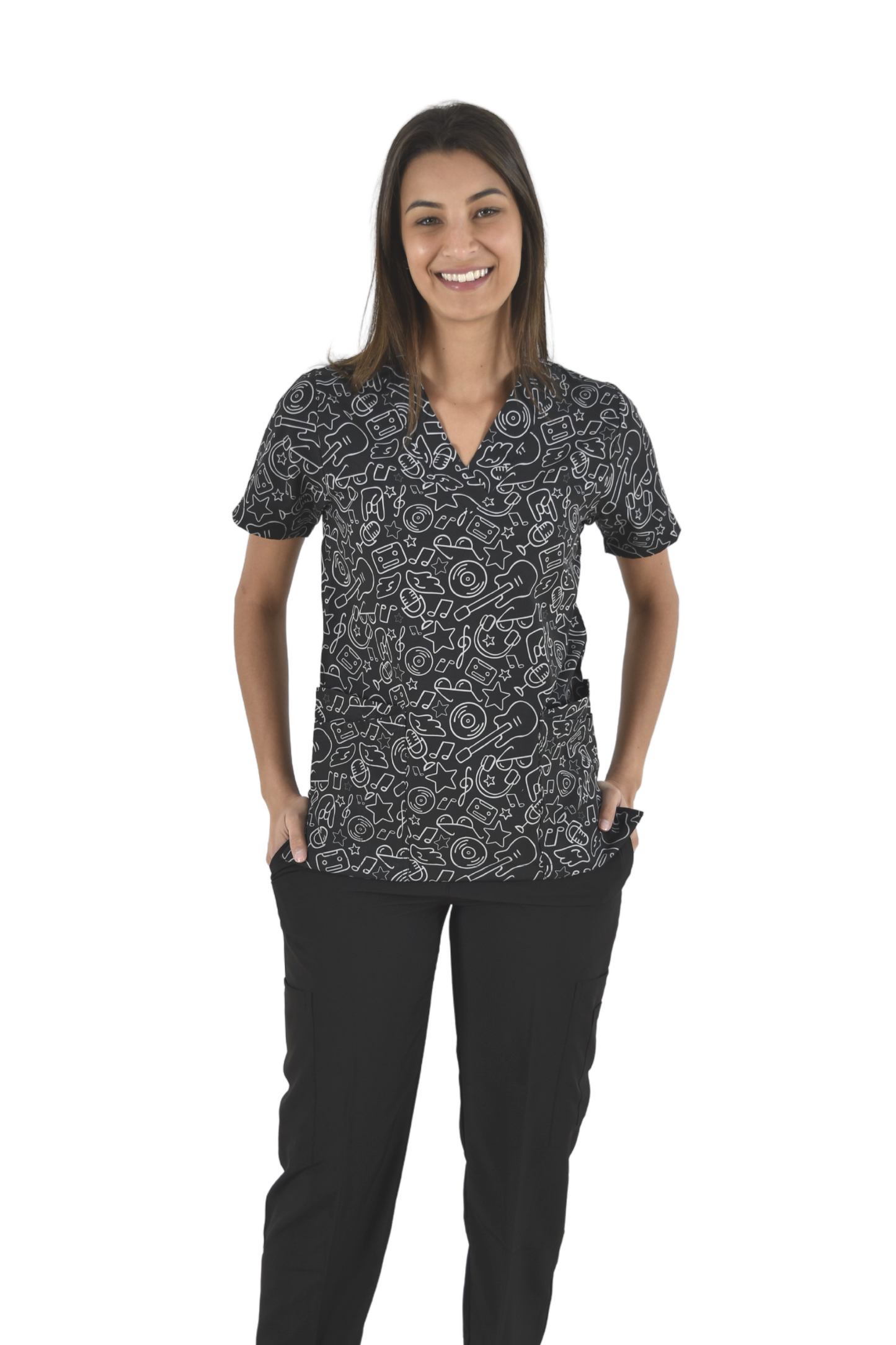 Filipina Médica Dama Tania Negro Rock