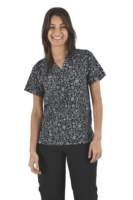 Filipina Médica Dama Tania Negro Iconos Médicos