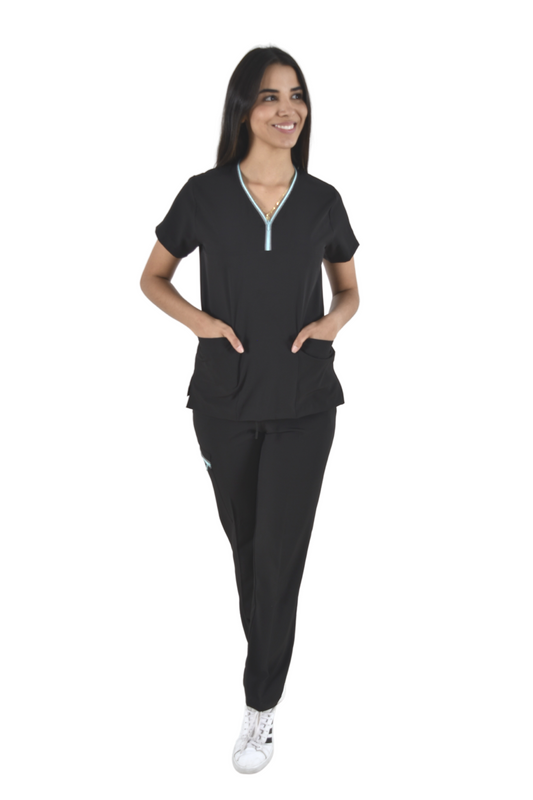 Pijama Médica Dama Alexa Negro