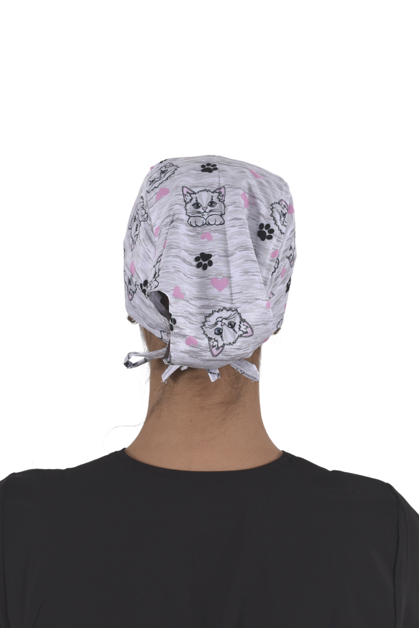 Gorro Médico Dama Jaspe con Gatos