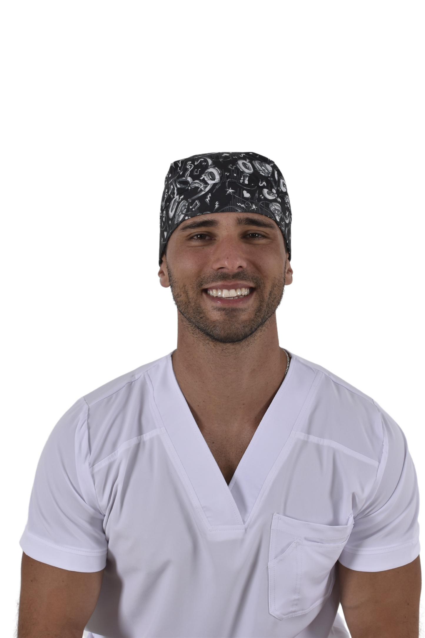 Gorro Médico De Hombre Print Audífonos