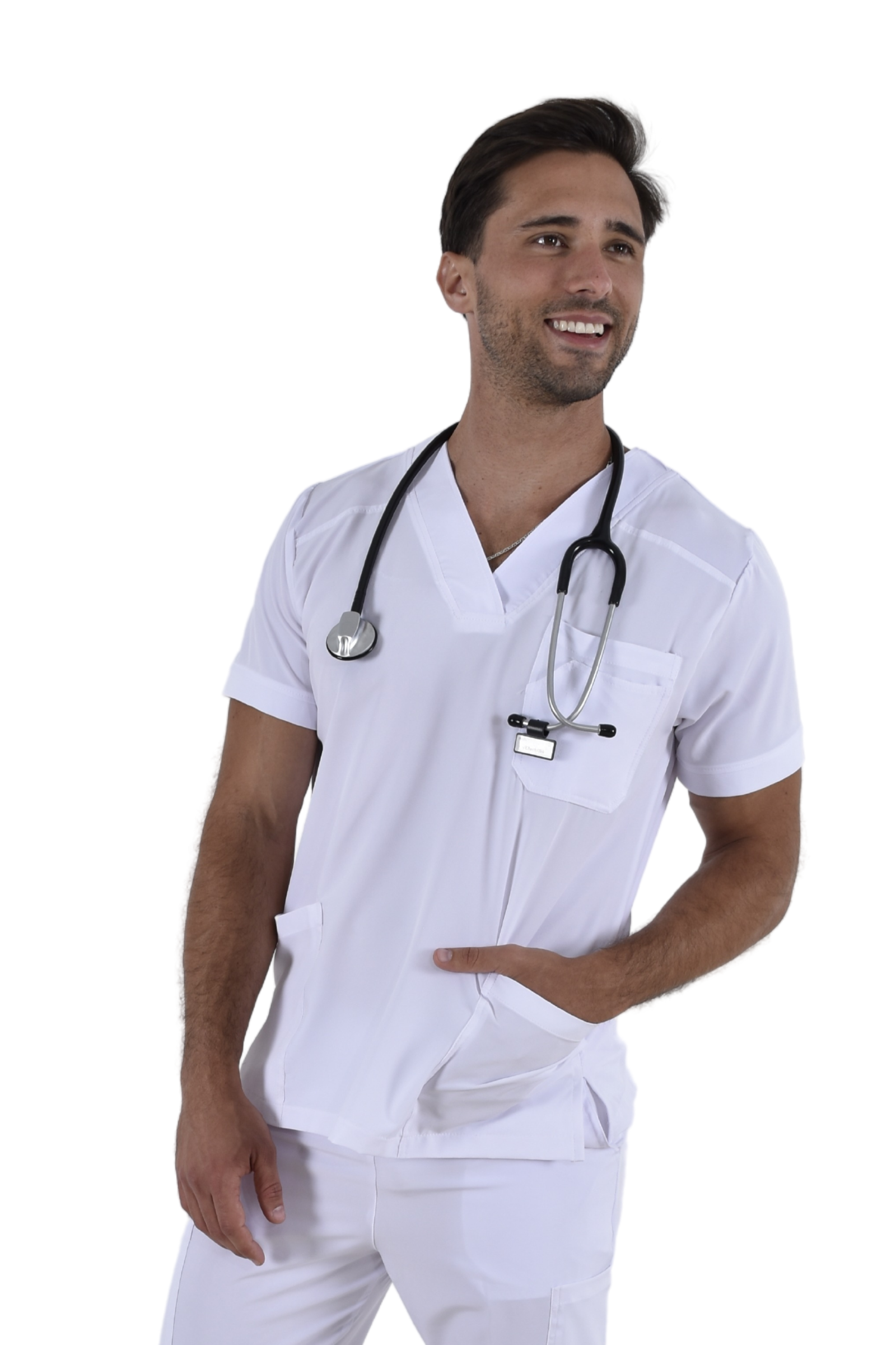 Filipina Médica Hombre Boston Blanco - Main Image