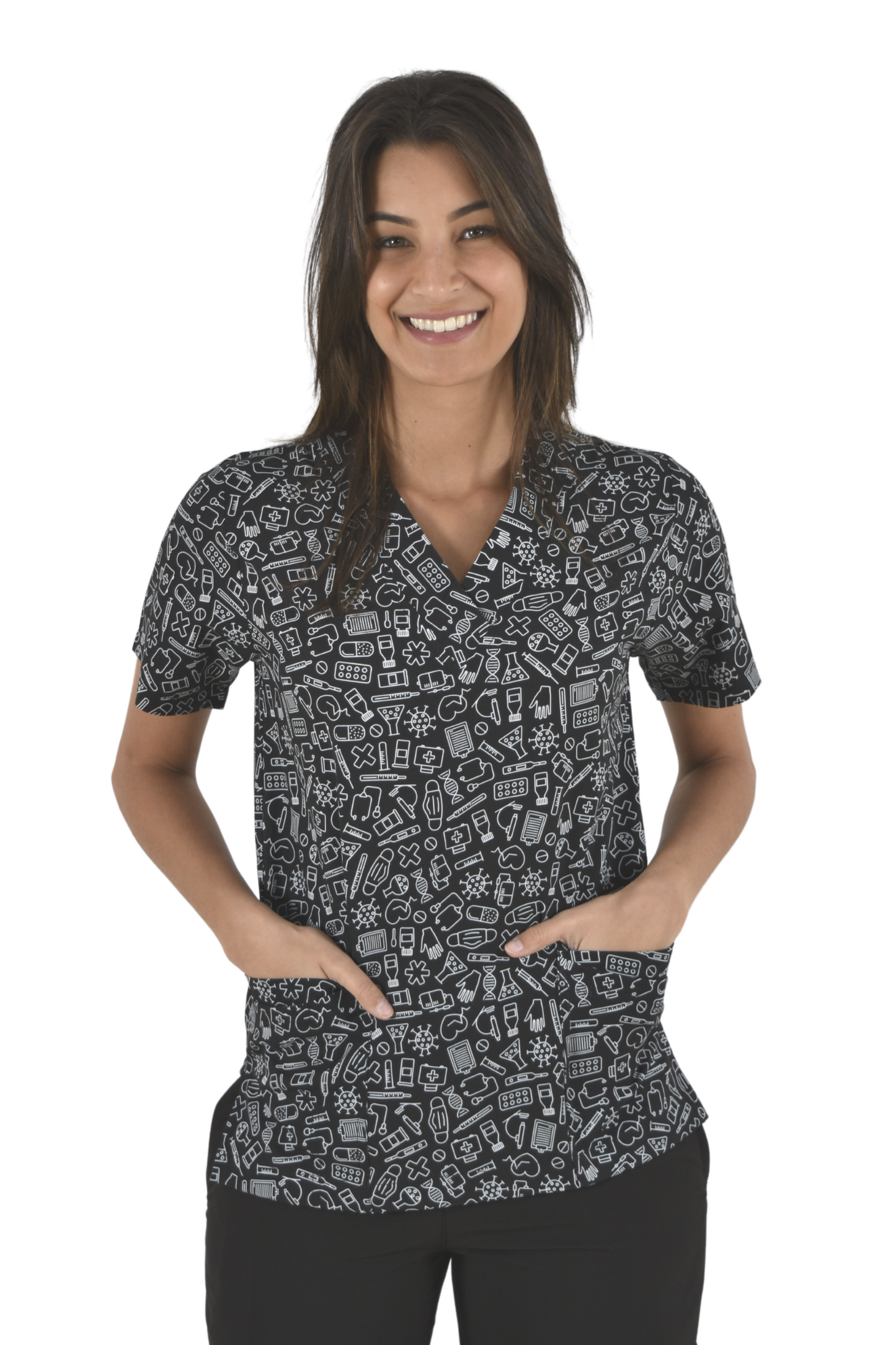 Filipina Médica Dama Tania Negro Iconos Médicos