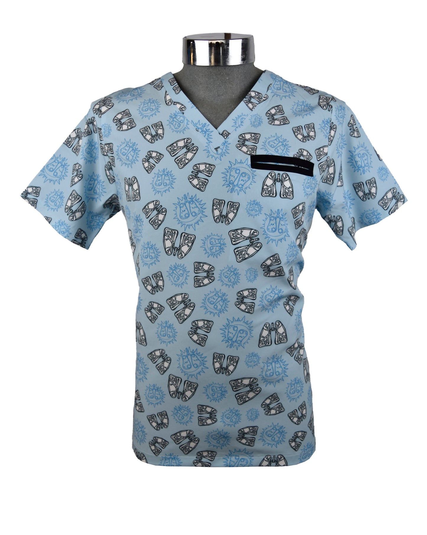 Filipina Médica Hombre Print Pulmones