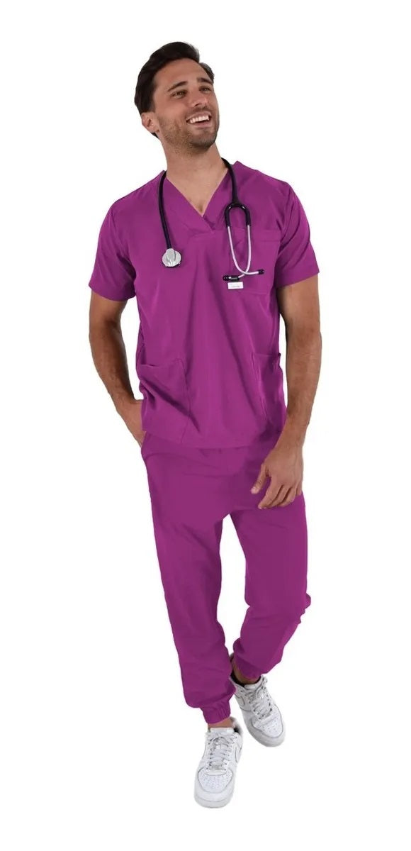 Pijama Médica Hombre Boston Jogger Bugambilia