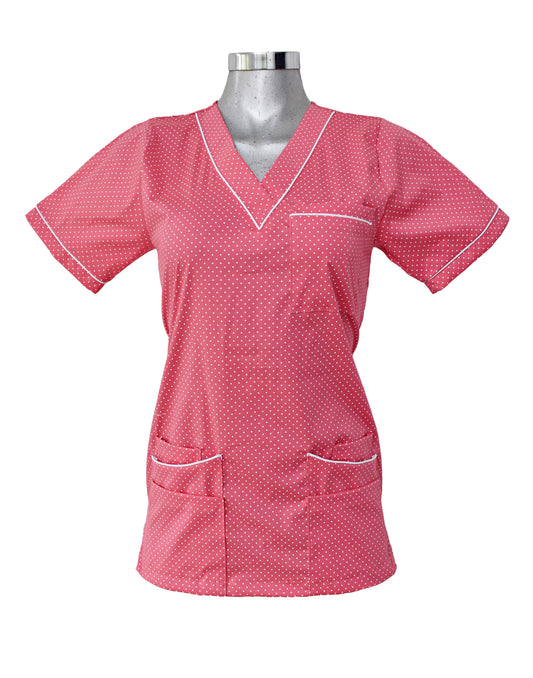 Filipina Médica Dama Primavera Coral de Puntos