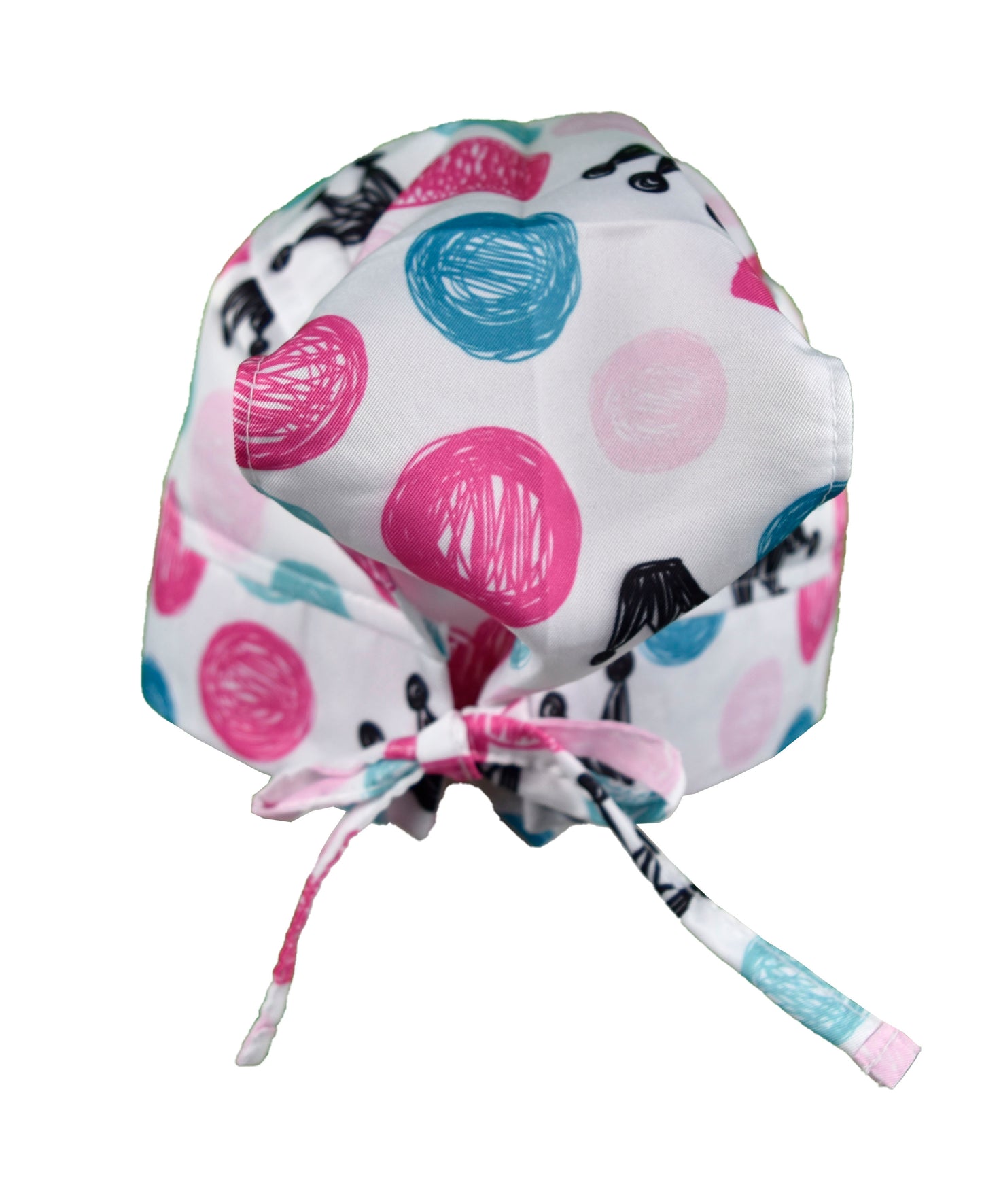 Gorro Médico Dama Corazones y Coronas