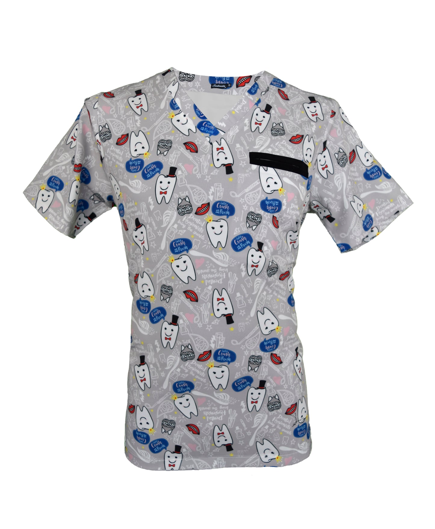 Filipina Médica Hombre Print Gris de Muelas