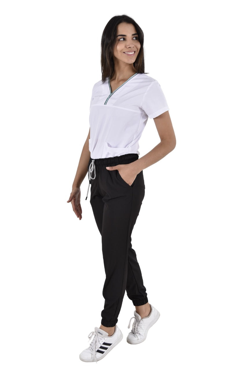 Pantalón Quirúrgico Dama Jogger Negro