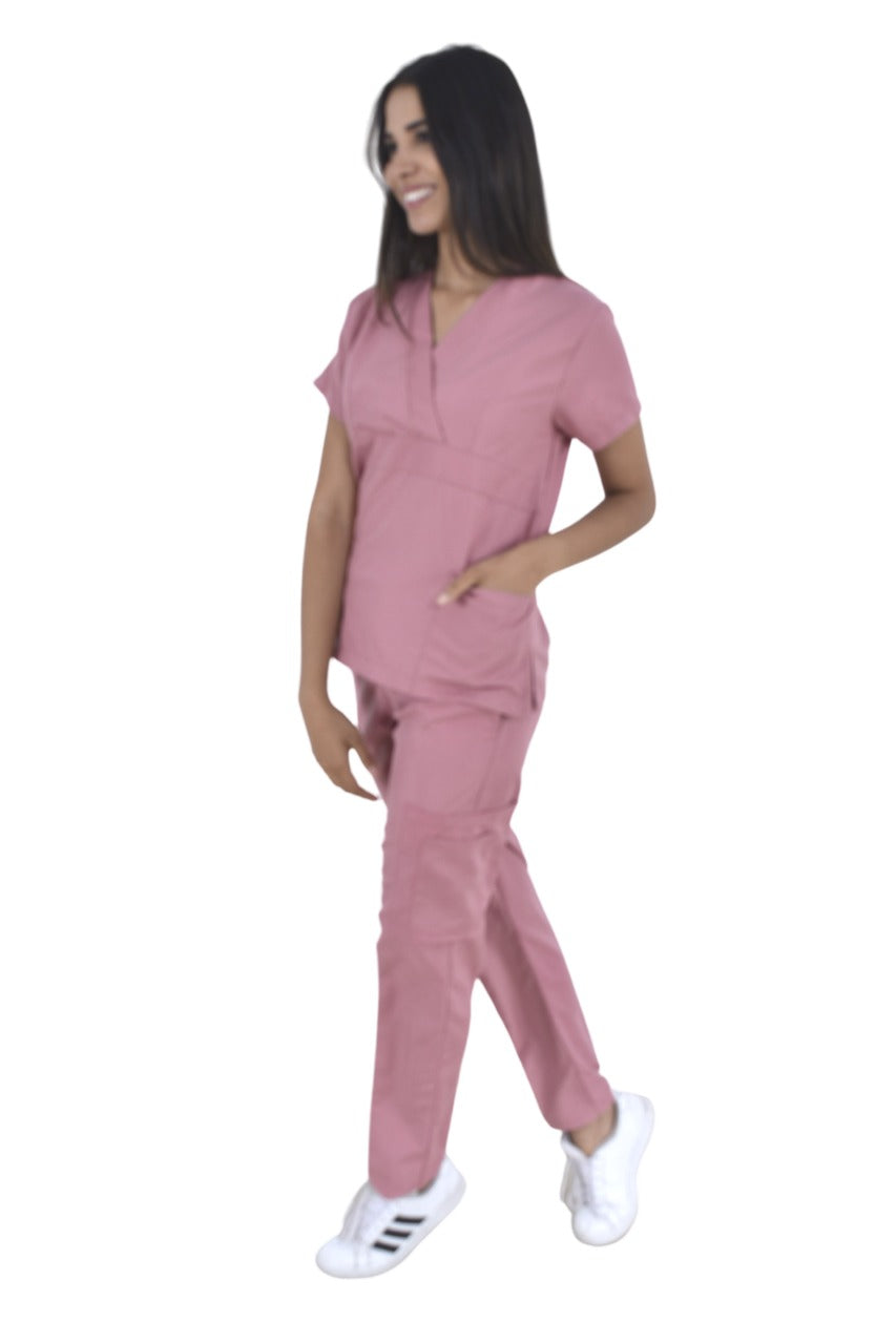 Pijama Médica Dama Jazmin Palo de Rosa