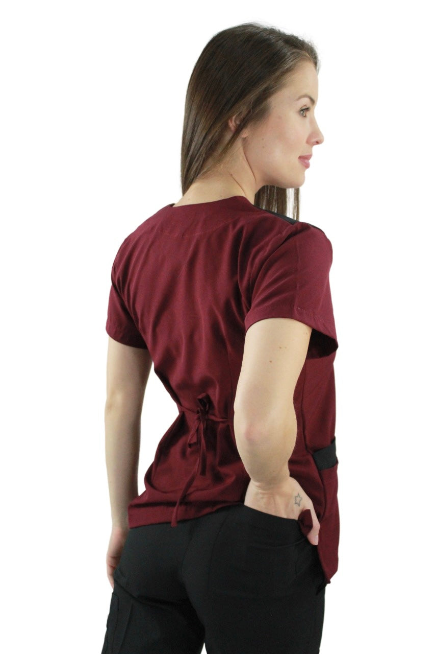 Filipina Médica Dama Lucía Vino con Negro