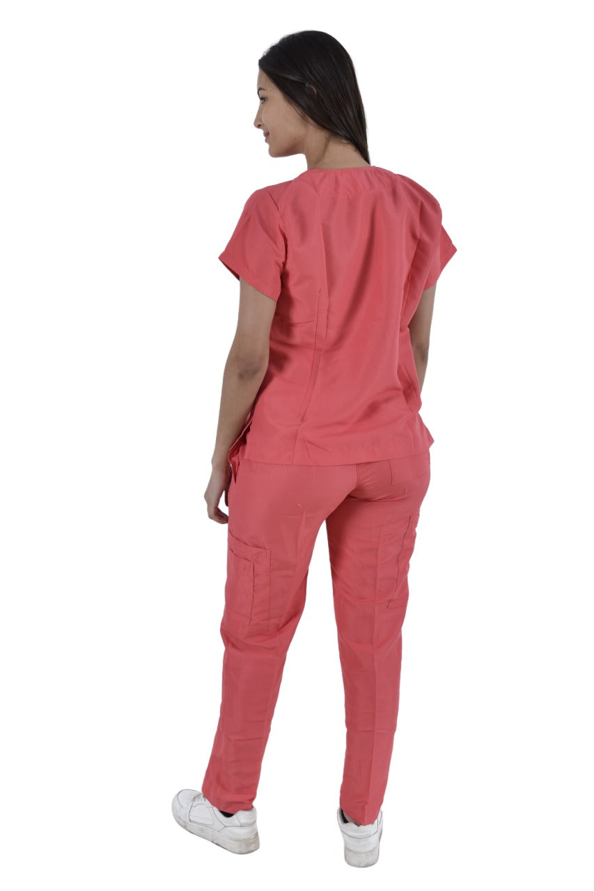 Pijama Médica Dama Jazmin Coral