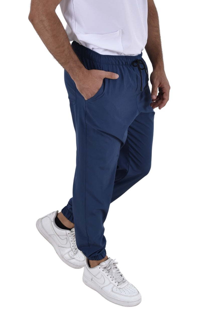 Pantalón Médico Hombre Tipo Jogger Petróleo