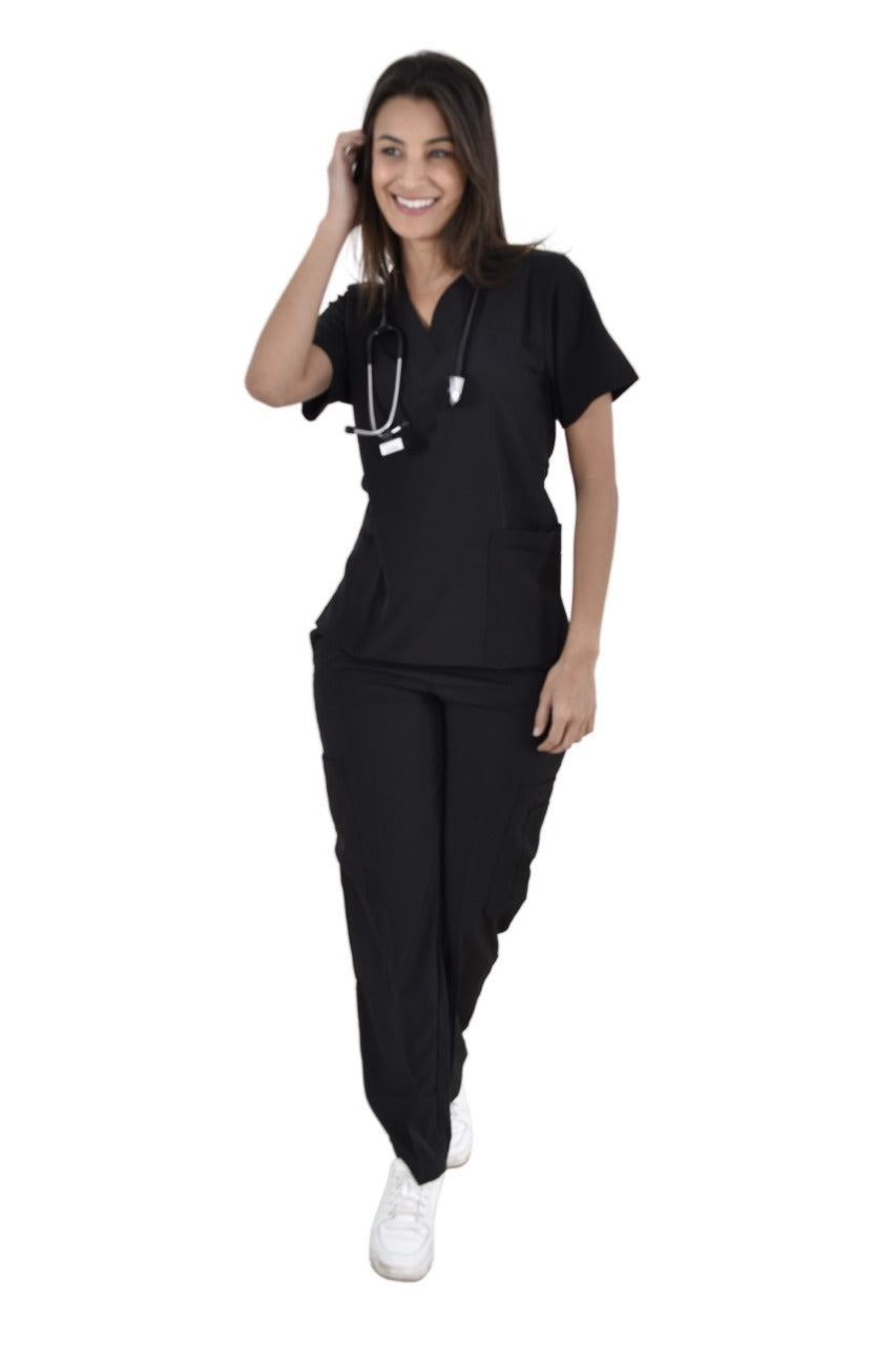 Pijama Médica  Dama Tania Negro