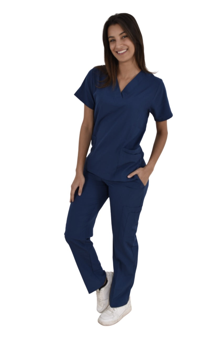 Pijama Médica Dama Tania Petróleo