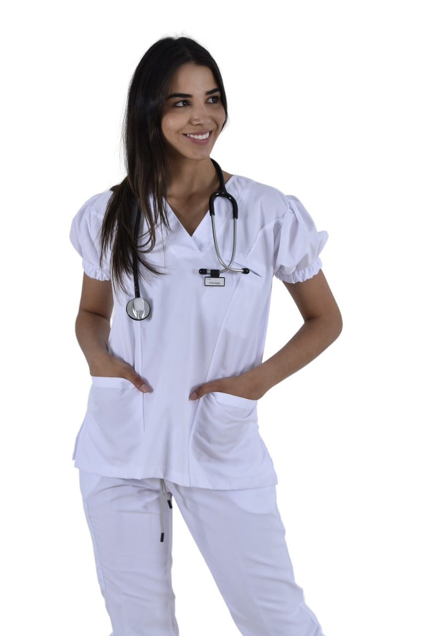 Pijama Médica Dama Taylor Blanco