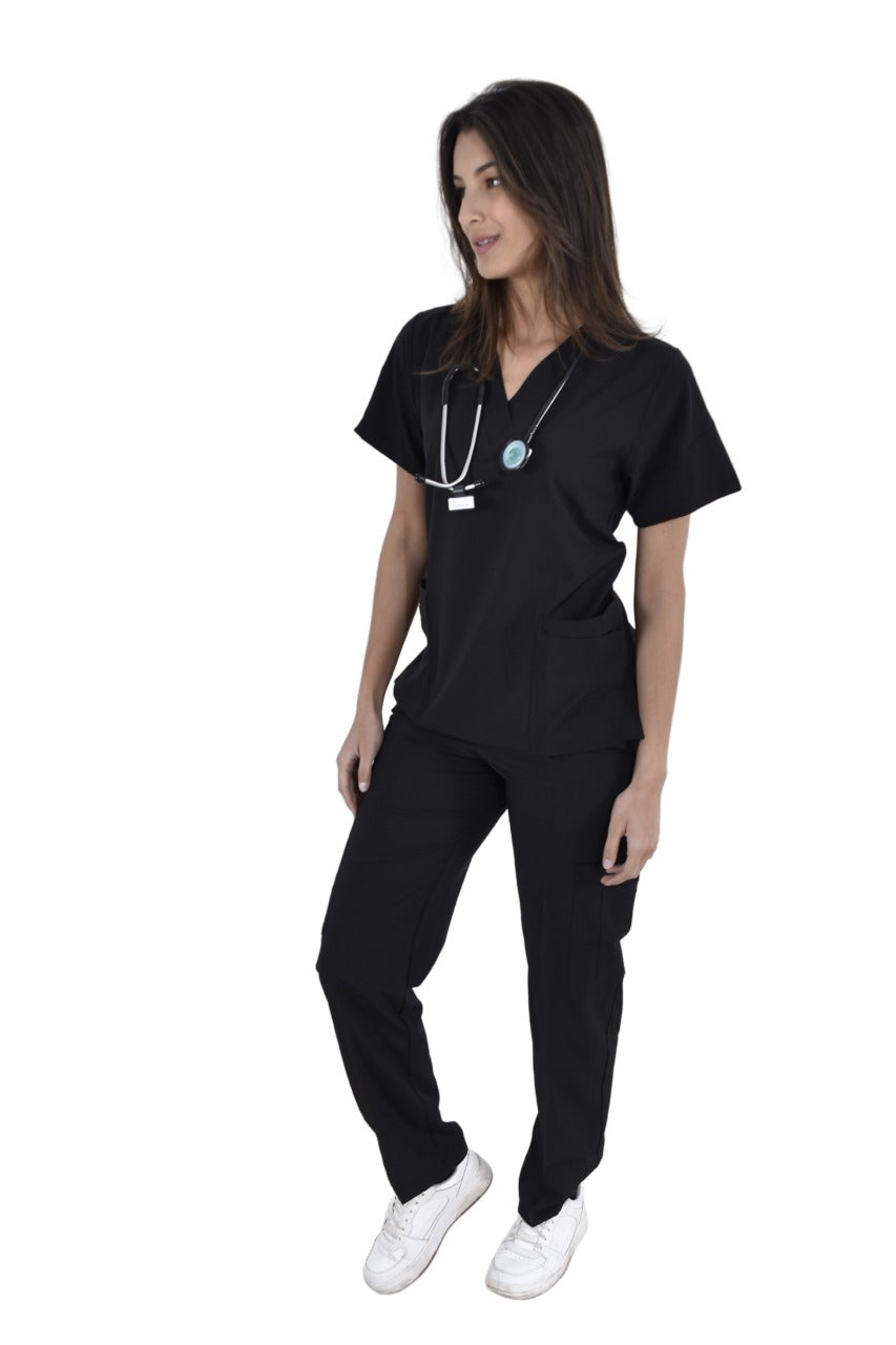 Pijama Médica  Dama Tania Negro