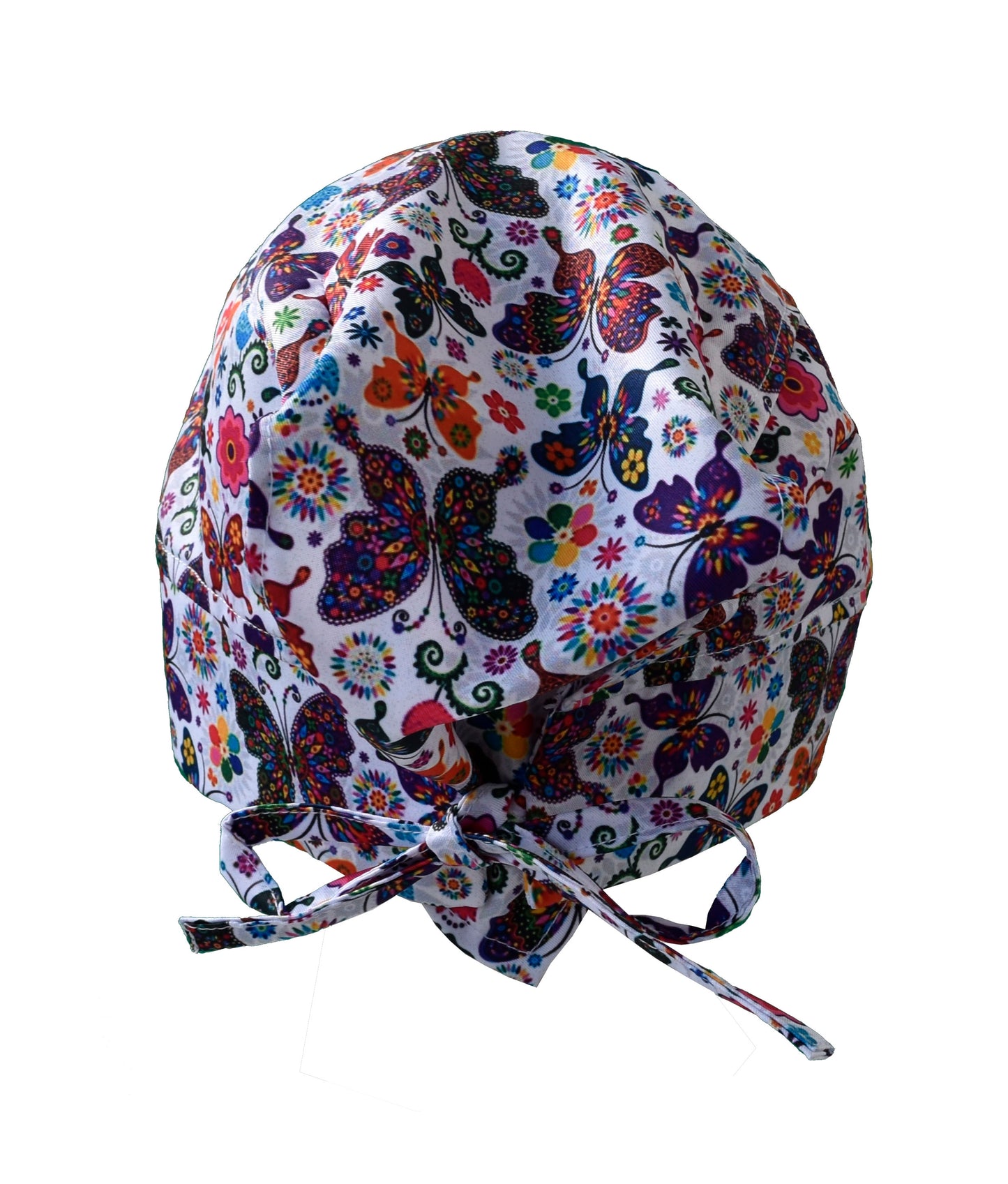 Gorro Médico Dama Mariposas Mandala