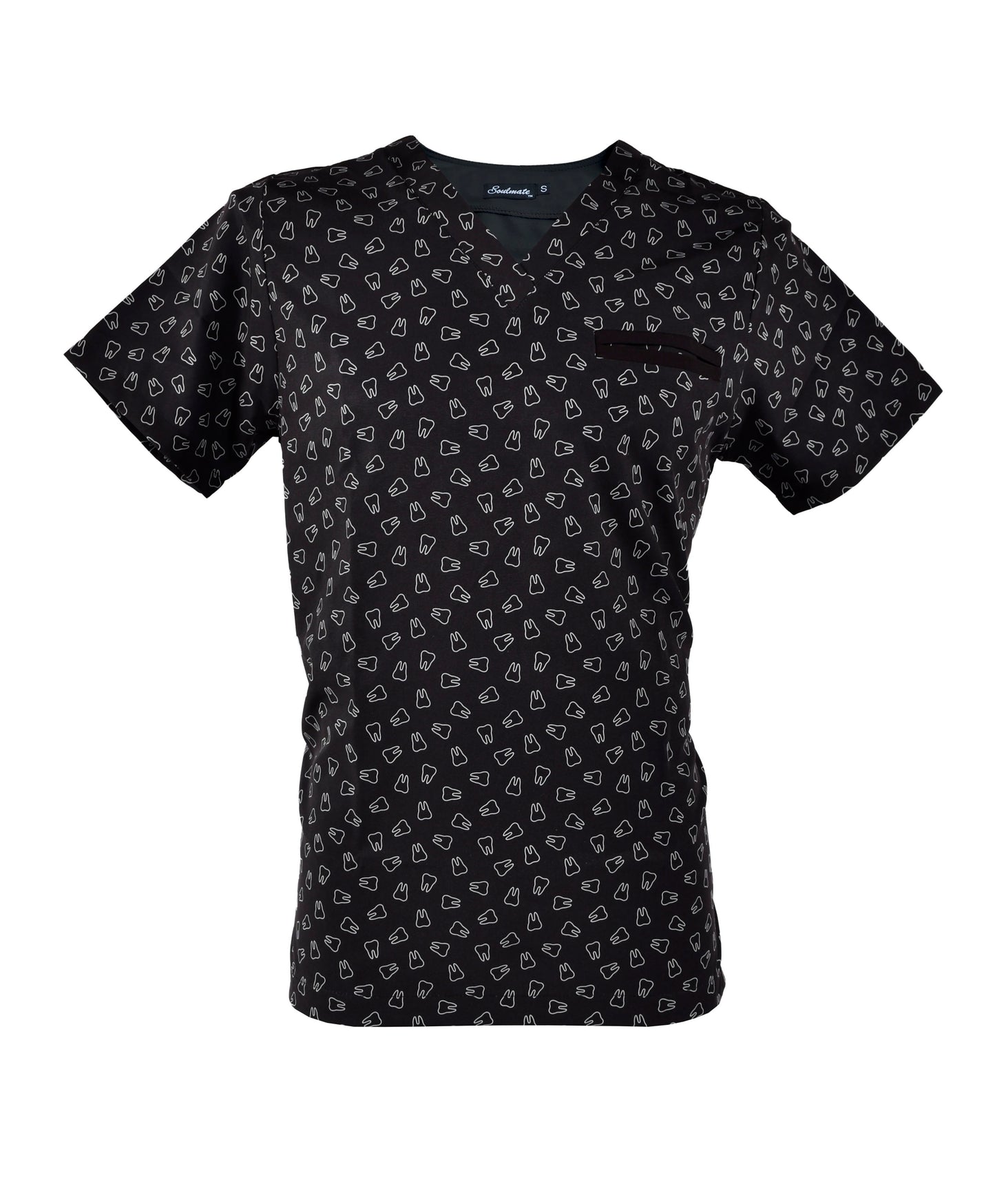 Filipina Médica Hombre Print Negro de Muelas