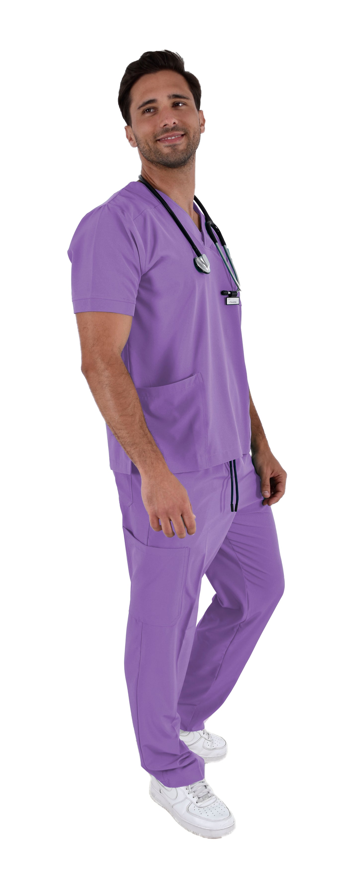Pijama Médica Hombre Boston Lila